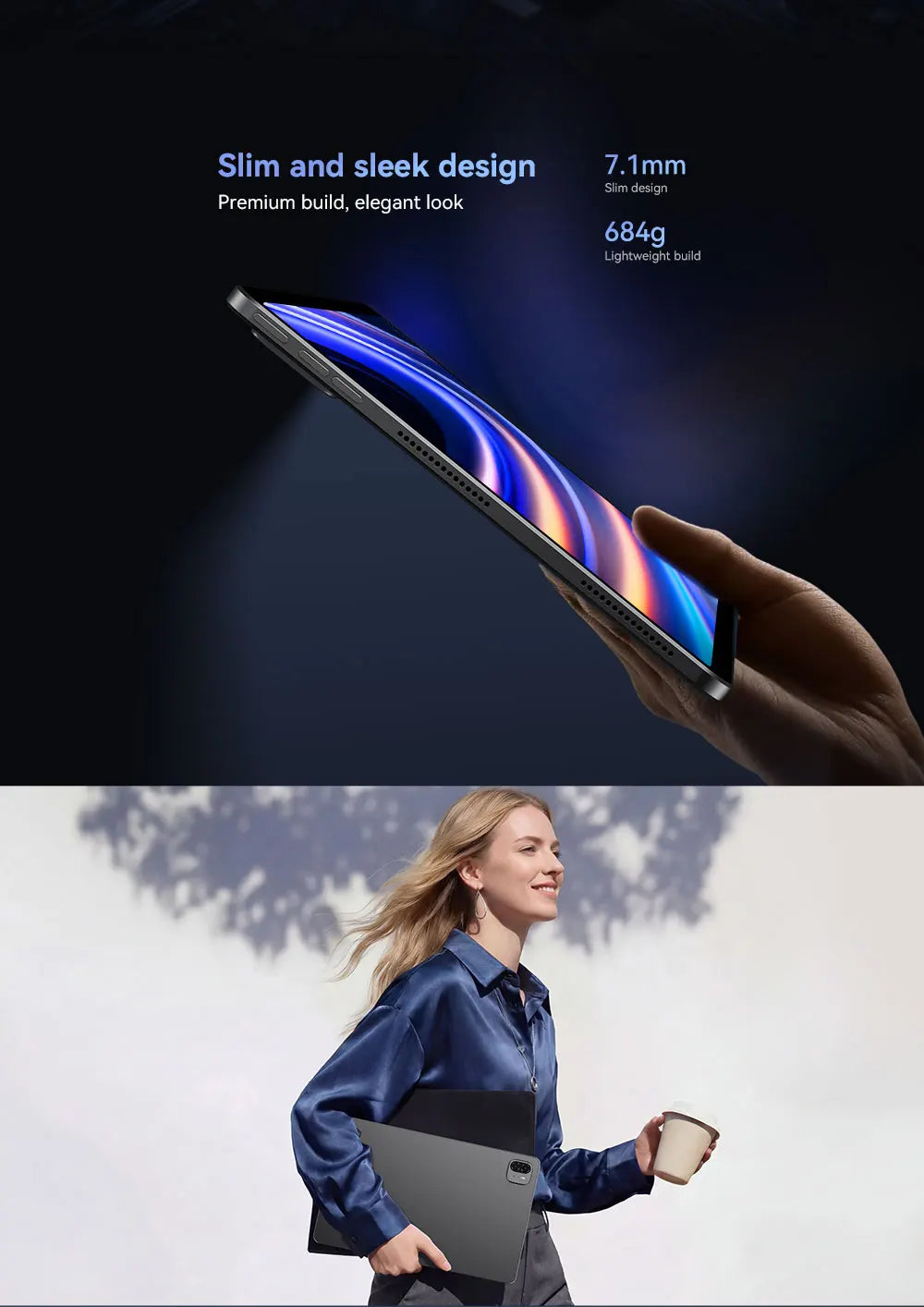 ALLDOCUBE iPlay 70 Max Pro Tablet  13'' 2.5K Dsiplay Unisoc T7300 16GB RAM 128GB ROM Android 16 10000mAh 4G LTE Tablet