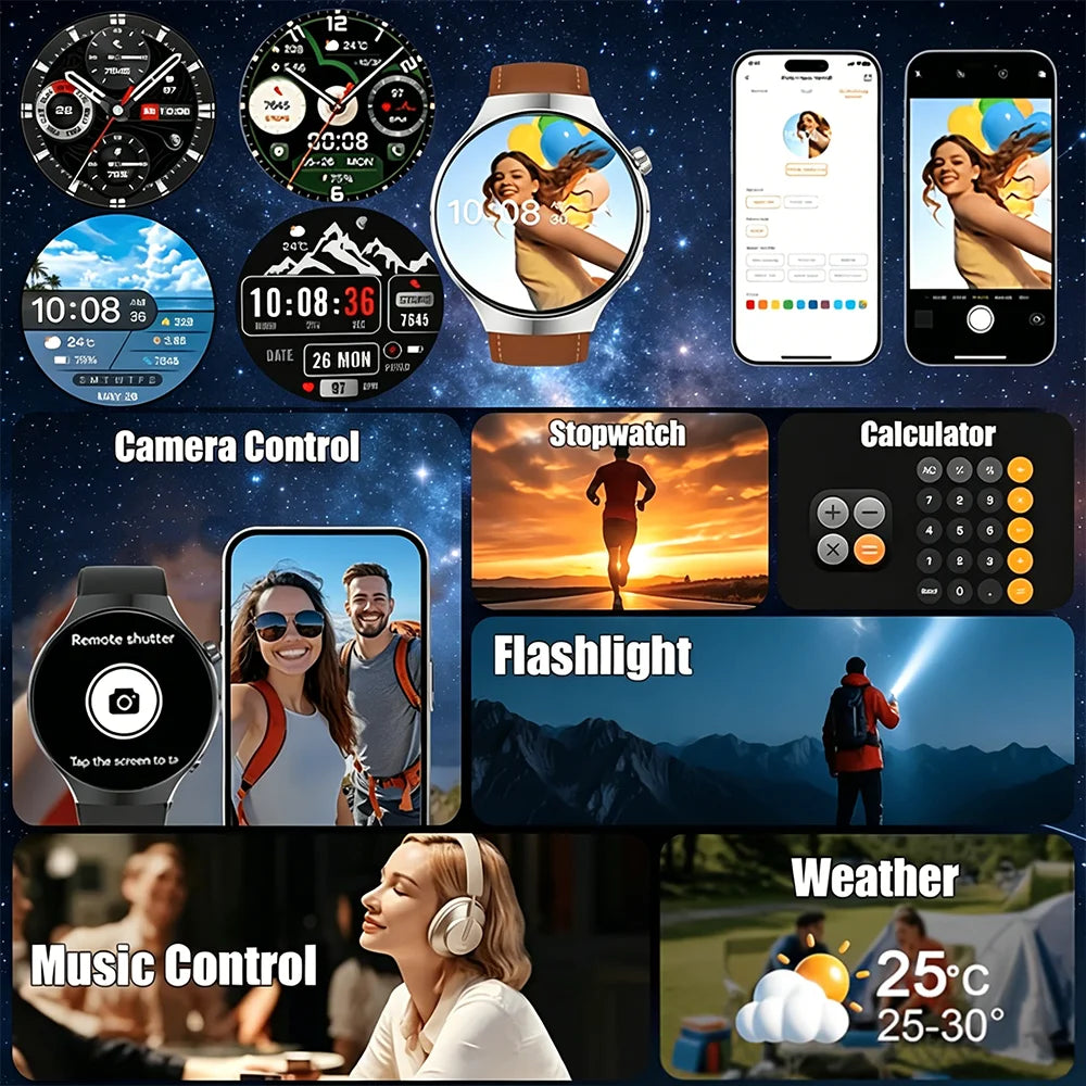 New smartwatch 2026-1.7-inch HD screen, 1000 mah battery, information alert function, multiple sports modes