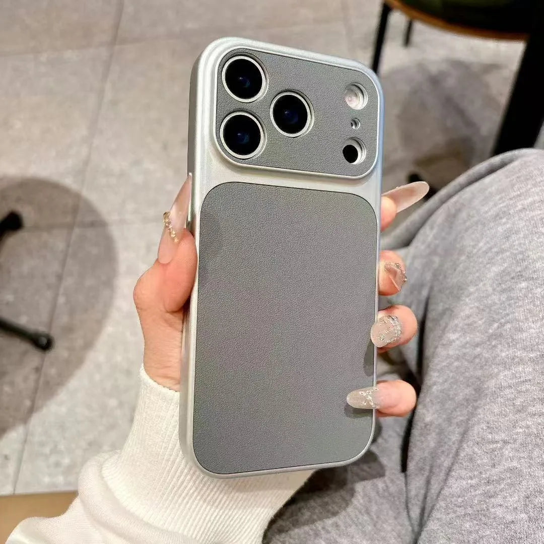 Luxury Matte Cortex Phone Case For iPhone 11 12 13 14 15 16 Pro Max Plus 17AIr Shockproof Bumper Back Cases Cover