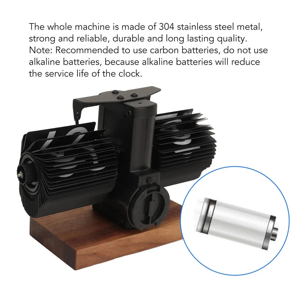 Automatically Page Turning Flipping Clock for Modern Home Office Decoration.Full of Sense of Technology.A Battery Included.