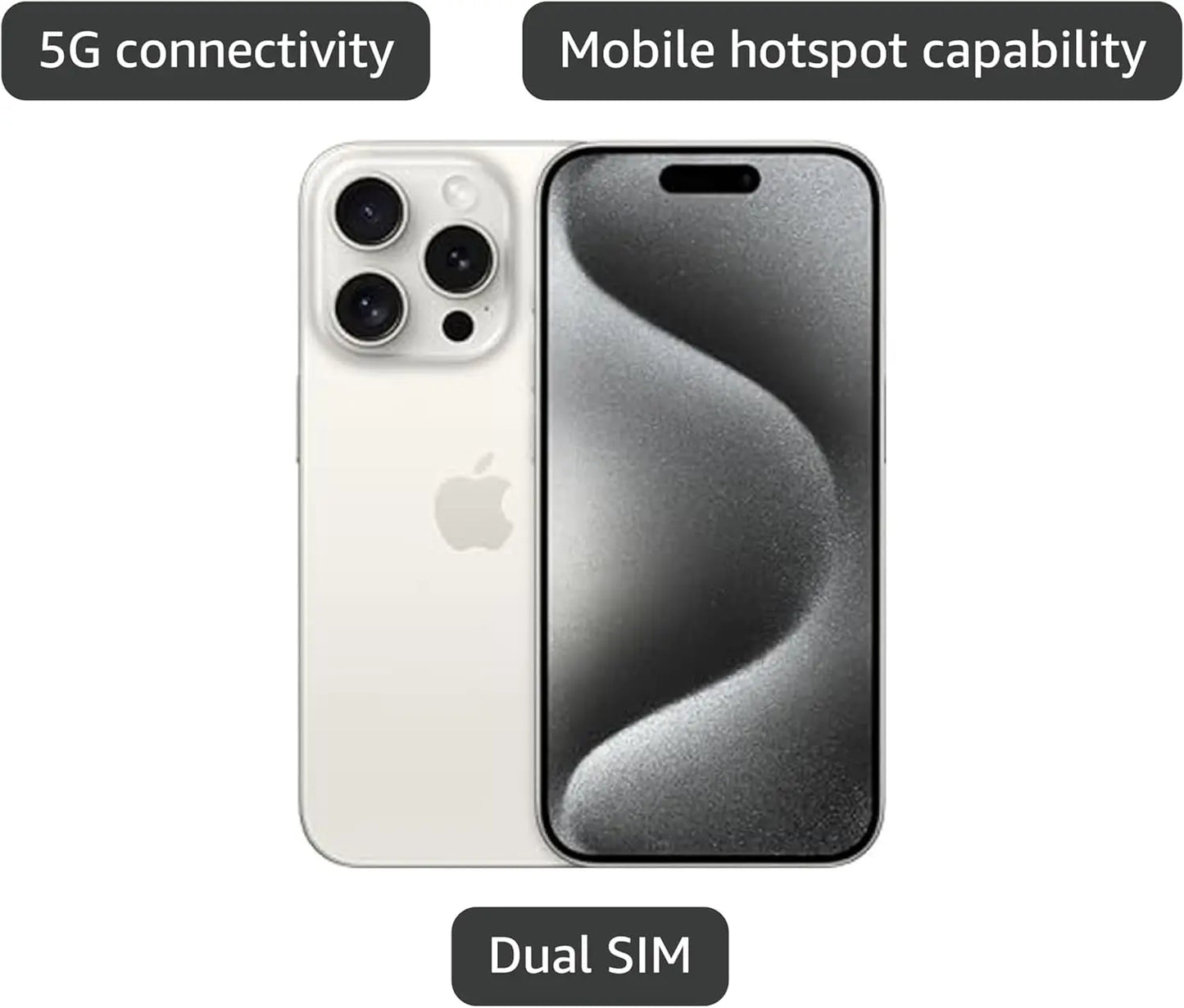 Original iPhone 15 Pro 15Pro 128GB/256GB/512GB/1TB ROM 8GB RAM Sim Free 5G Cell Phone Official Package