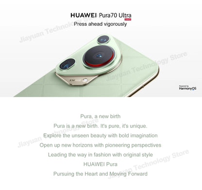Original Huawei Pura 70 Ultra 5G Mobile Phone 6.8" 120Hz Screen Kirin 9010 HarmonyOS 1-Inch Retractable Main Camera Smartphone