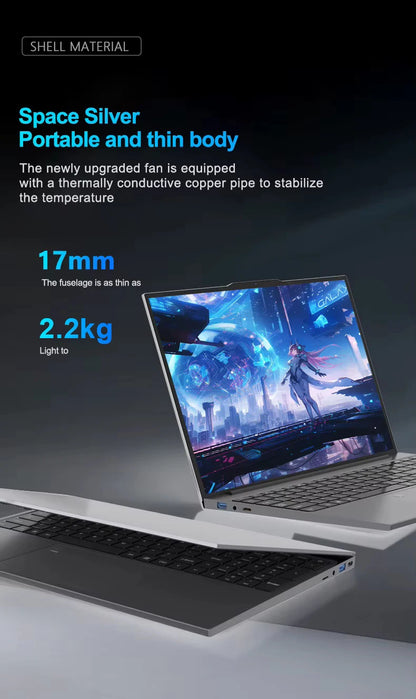 15.6''Intel Core i9 10980HK/i3 6100U Gaming laptop Windows 11 16GB RAM 1TB 2TB SSD Fingerprint Unlock Computer Backlight Office
