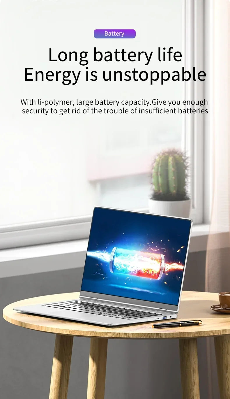 Portable 2 in 1 Laptop Computer Intel N4020 11.6 Inch Touch Screen Notebook Ram 8GB Rom 128GB-1TB SSD Windows 11 Pro PC Computer