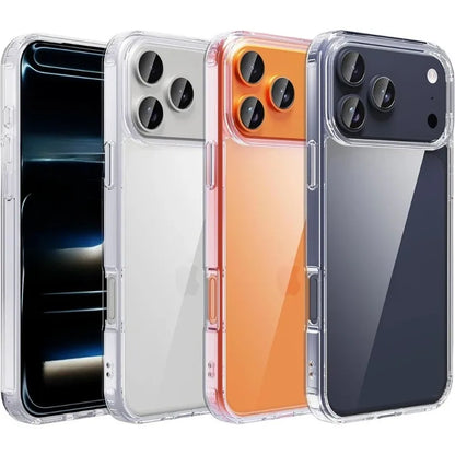 Case For iPhone 17 Pro Max Air 17 16 15 14 13 12 11 Pro Max Protective Cover Four Corners Shockproof Bumper Coque Fundas