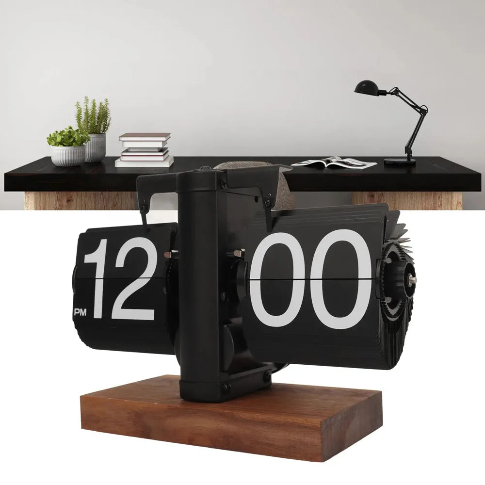Automatically Page Turning Flipping Clock for Modern Home Office Decoration.Full of Sense of Technology.A Battery Included.