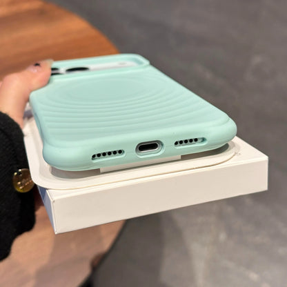 New Liquid Silicone Ripples Magnetic For MagSafe Phone case for iPhone 17 Air 16 15 14 13 Plus 12 Pro Max Corrugated Soft Cover
