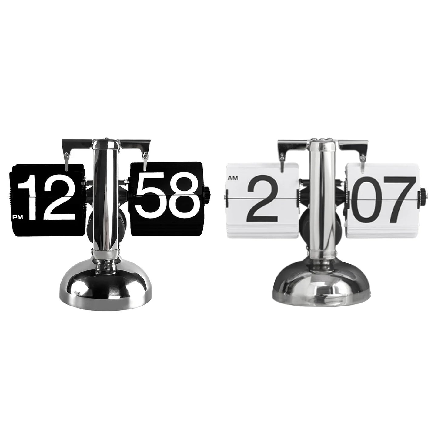 Clock Digital  Down Clock Retro Minimalist Single Foot Mechanical Auto  Clock Desk Clock for Home Livingroom
