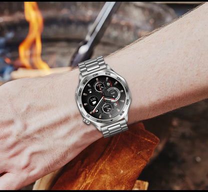 2026 new smartwatch with 1.46-inch IPS display, Ipx8 water resistance rating. 400 mAh battery featuring over 100 activity modes,