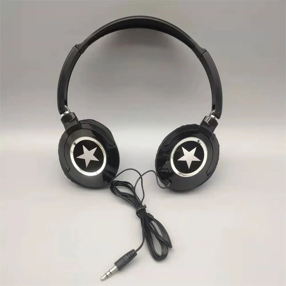 Flexible Wired Headphones HiFi Sound Music Stereo Over Ear Headset Noise Cancelling Adjustable Foldable Headphones
