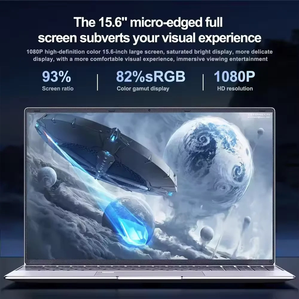 15.6“ Laptop  Windows 11 Intel core i9-10980hk  15.6 Inch 16GB RAM 1TB SSD Office Laptops Fingerprint Unlock Notebook
