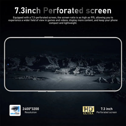 New F7 Ultra Original Smartphone 7.3inch 5G Cell Phone 7800mAh Android 15  Dual SIM Card Cellphones Global Version Mobile Phones