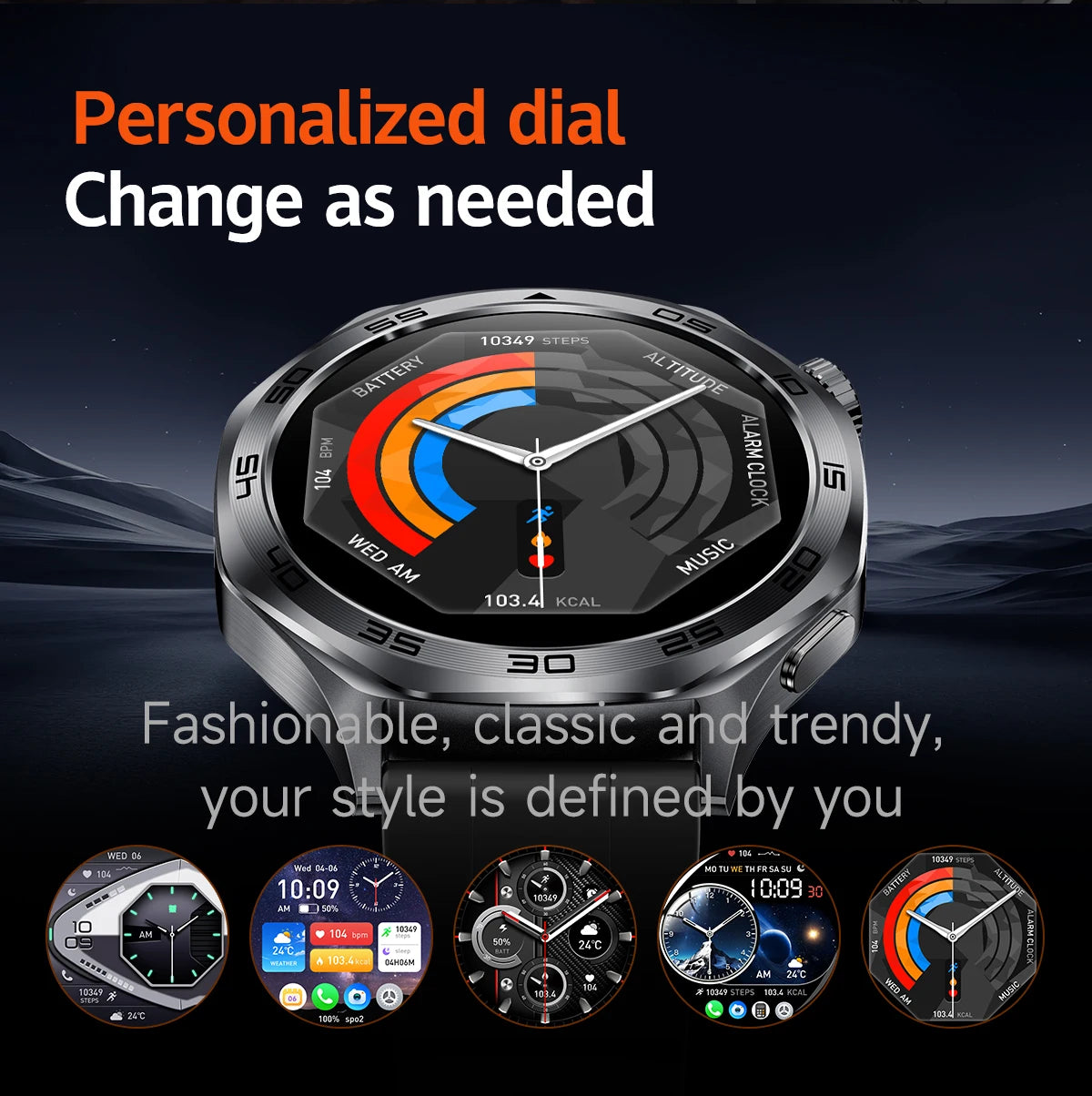 2026 new smartwatch with 1.46-inch IPS display, Ipx8 water resistance rating. 400 mAh battery featuring over 100 activity modes,