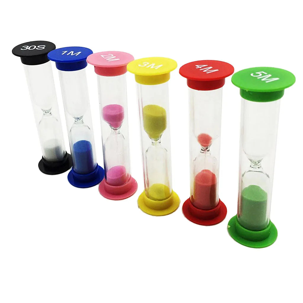 30s 1/2/3/4/5 Minute Sandglass Hourglass Sand Clock Timers Desktop Clock Set Desktop Home Decoration Creative Gift