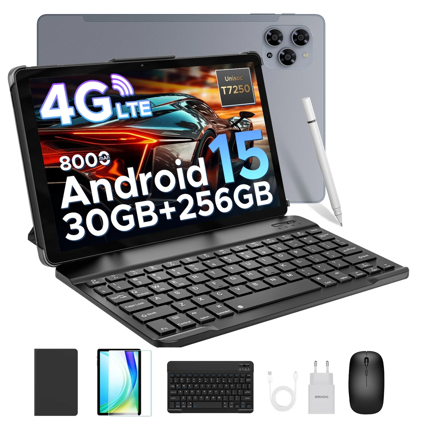 【Brand+】Doogee Tab G6 Tablet Pc 11 Inch Android 15 30Gb Ram(6+24) 256Gb Rom 8000Mah Battery Dual Speakers Support Widevine