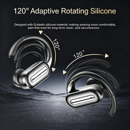 Wireless headphones - Sport ear-type wireless headphones come with a built-in high-definition microphone, an LED screen, a charg