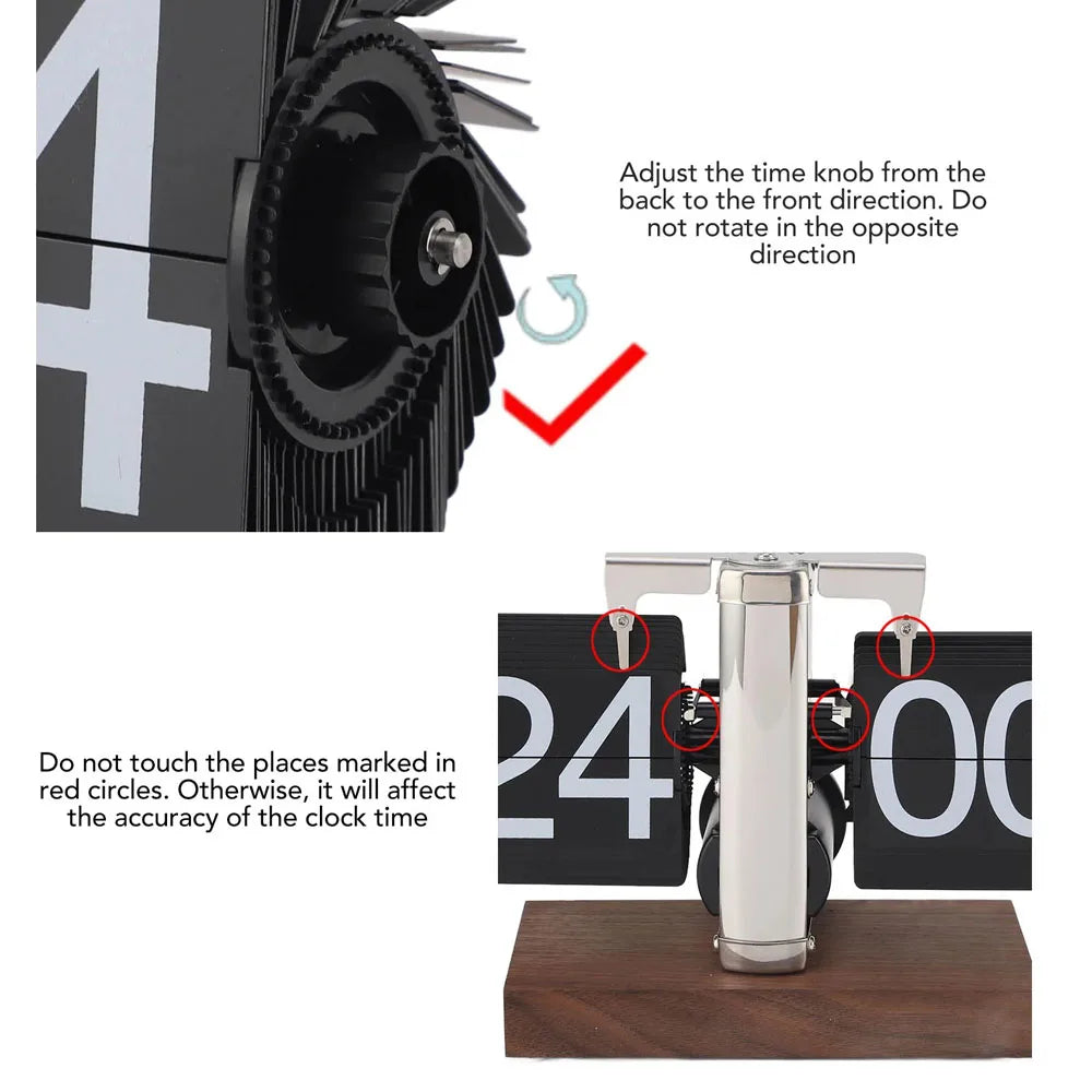 Automatically Page Turning Flipping Clock for Modern Home Office Decoration.Full of Sense of Technology.A Battery Included.
