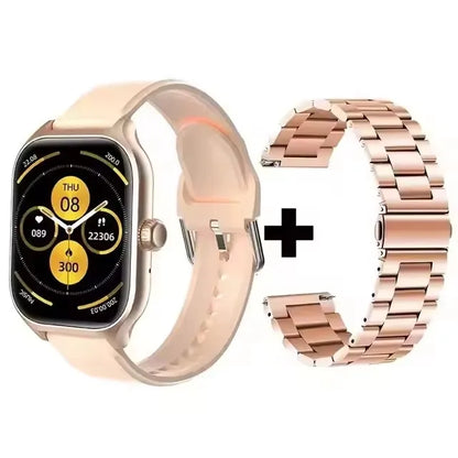 Smart Watch Men 2.01 Inch AMOLED Screen Waterproof Multiple Sport Mode Fitness HD Bluetooth Calls Smartwatch Men Women Bracelet