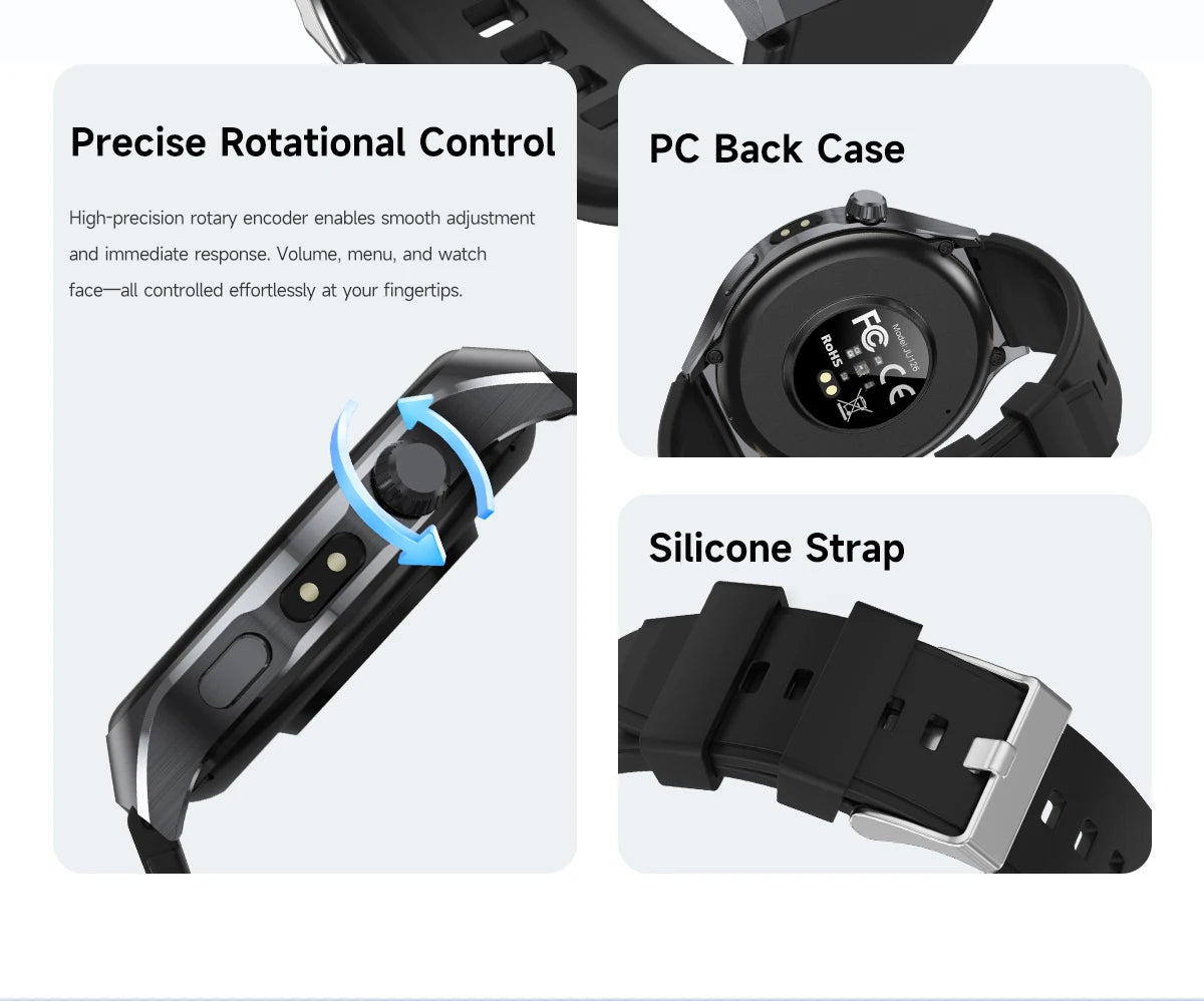 New smartwatch 2026-1.7-inch HD screen, 1000 mah battery, information alert function, multiple sports modes
