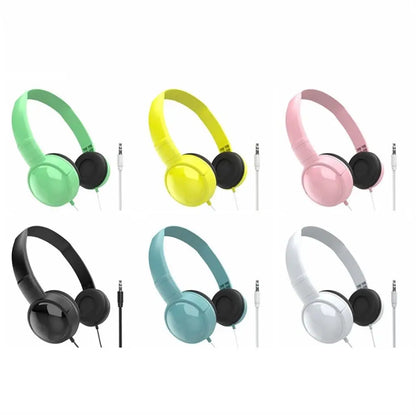 Music Earbuds Over Ear Wierd Headphones HiFi Stereo Music Stereo 3.5mm Headset Adjustable Audio Bass Macaron Headphone Tablet