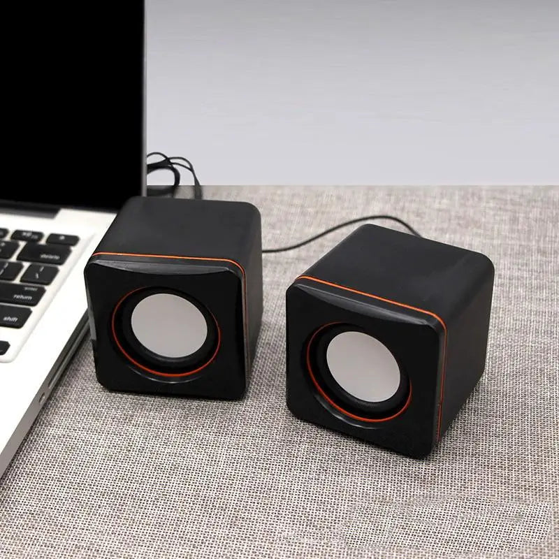 【SSummer10】Computer Speakers Stereo Microphone Audio PC Speaker USB Wired With LED Light For Desktop Computers PC Laptops【SS】