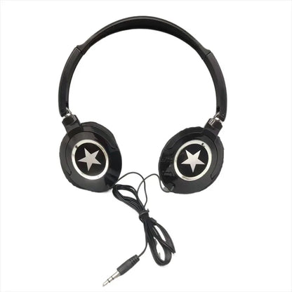 Flexible Wired Headphones HiFi Sound Music Stereo Over Ear Headset Noise Cancelling Adjustable Foldable Headphones