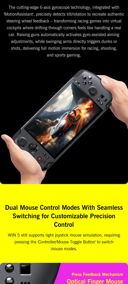 GPD WIN 5 Handheld Gaming Laptop Portable Gaming Entertainment with Laptop Functionality