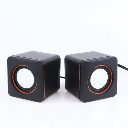【SSummer10】Computer Speakers Stereo Microphone Audio PC Speaker USB Wired With LED Light For Desktop Computers PC Laptops【SS】