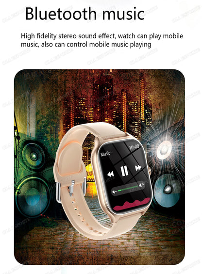 Smart Watch Men 2.01 Inch AMOLED Screen Waterproof Multiple Sport Mode Fitness HD Bluetooth Calls Smartwatch Men Women Bracelet
