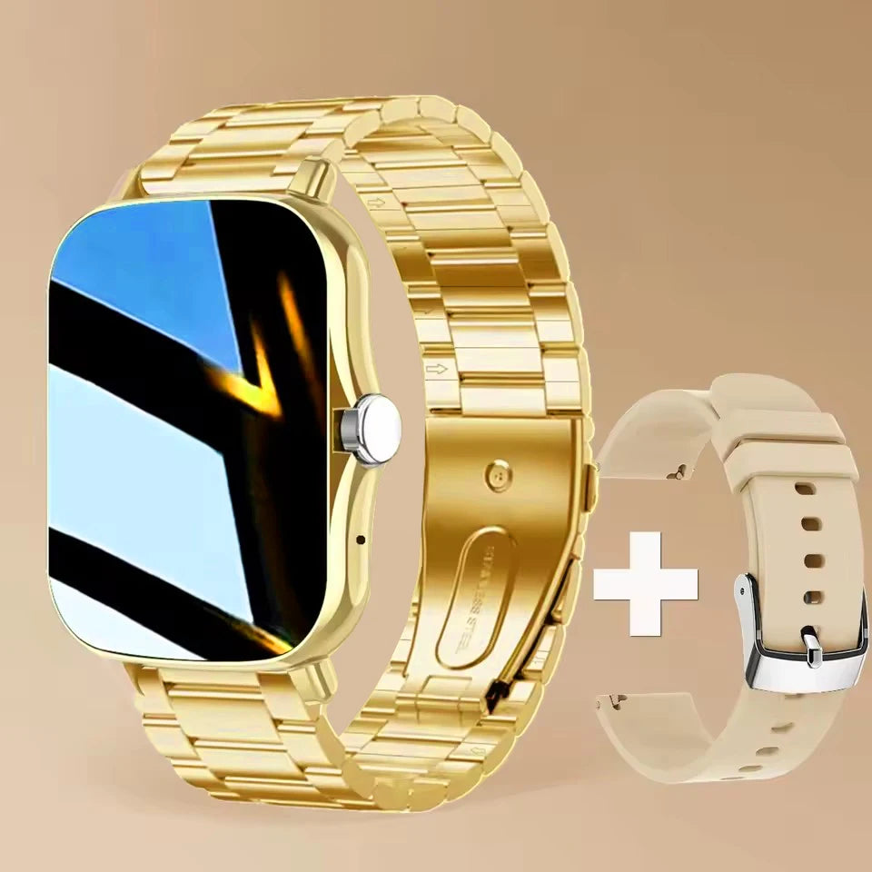 Smart Watch 1.83" Hd Screen Bluetooth Call Heart Rate Blood Oxygen Health Monitor Sports Smartwatch Women Men Holiday Gifts New