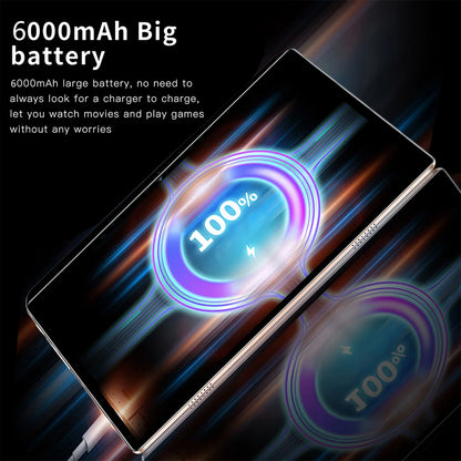 New 10.1 Inch Tablet Android 13, 4GB RAM 64GB ROM, 1TB Expand, Dual SIM, Dual Cameras, 6000MAH Battery, Children's Gift Tablets