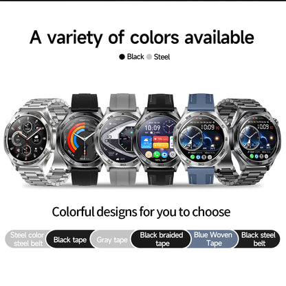2026 new smartwatch with 1.46-inch IPS display, Ipx8 water resistance rating. 400 mAh battery featuring over 100 activity modes,