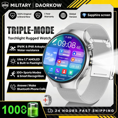 New smartwatch 2026-1.7-inch HD screen, 1000 mah battery, information alert function, multiple sports modes