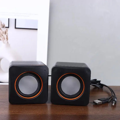 【SSummer10】Computer Speakers Stereo Microphone Audio PC Speaker USB Wired With LED Light For Desktop Computers PC Laptops【SS】