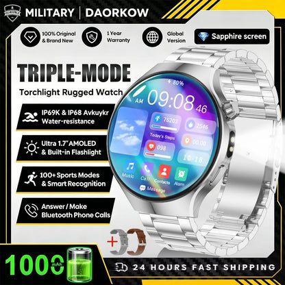New smartwatch 2026-1.7-inch HD screen, 1000 mah battery, information alert function, multiple sports modes