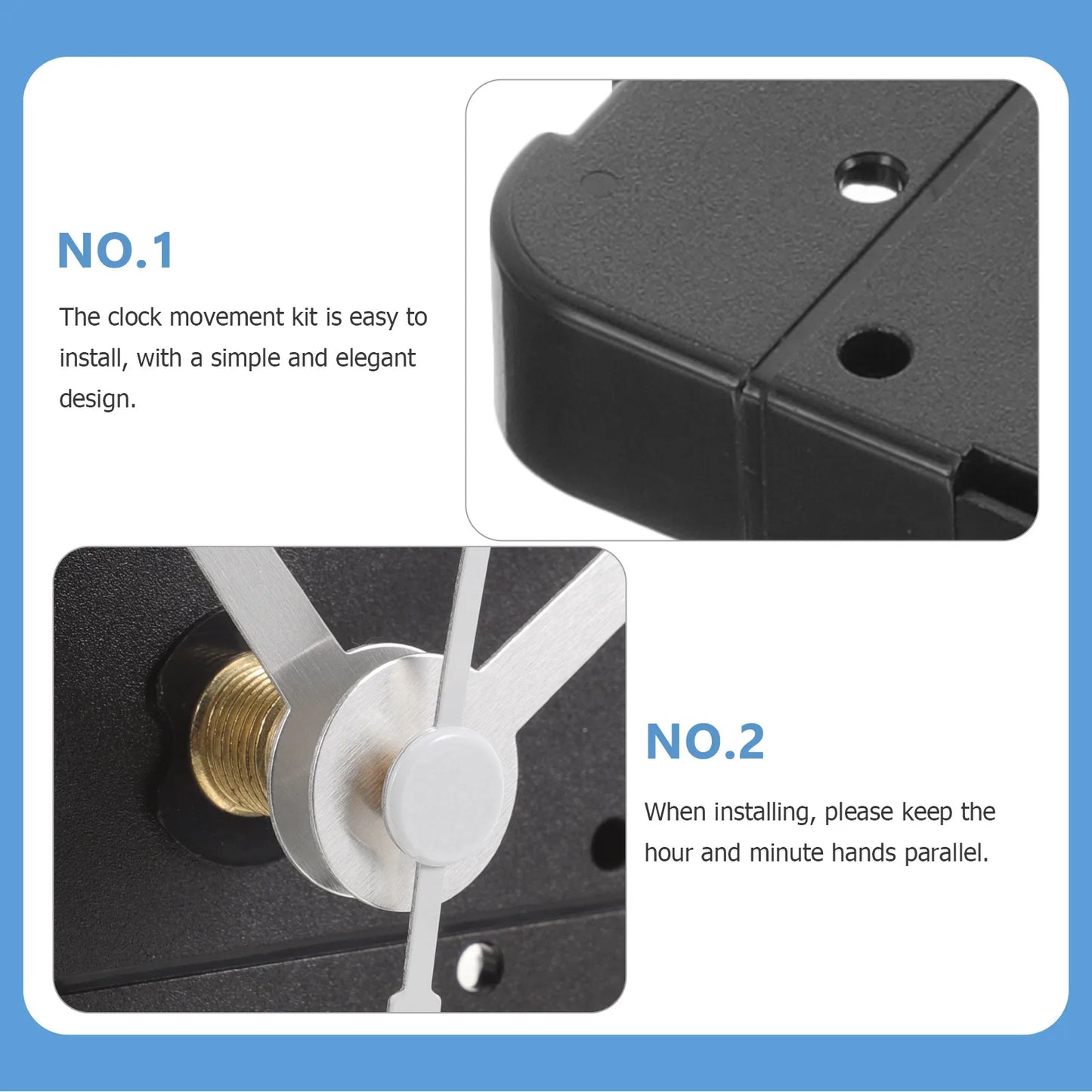 1 Set Clock Mechanism Counter-clockwise Clock Movement Replacement Mechanism Quartz Movement Machine Wall Hands Pointer Set