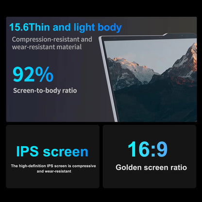 New 15.6" Intel Core i9 9900U Gaming Laptop Computer 16GB RAM 1/2TB SSD PC Gamer Windows 11 1920*1080P Office Gaming Notebook