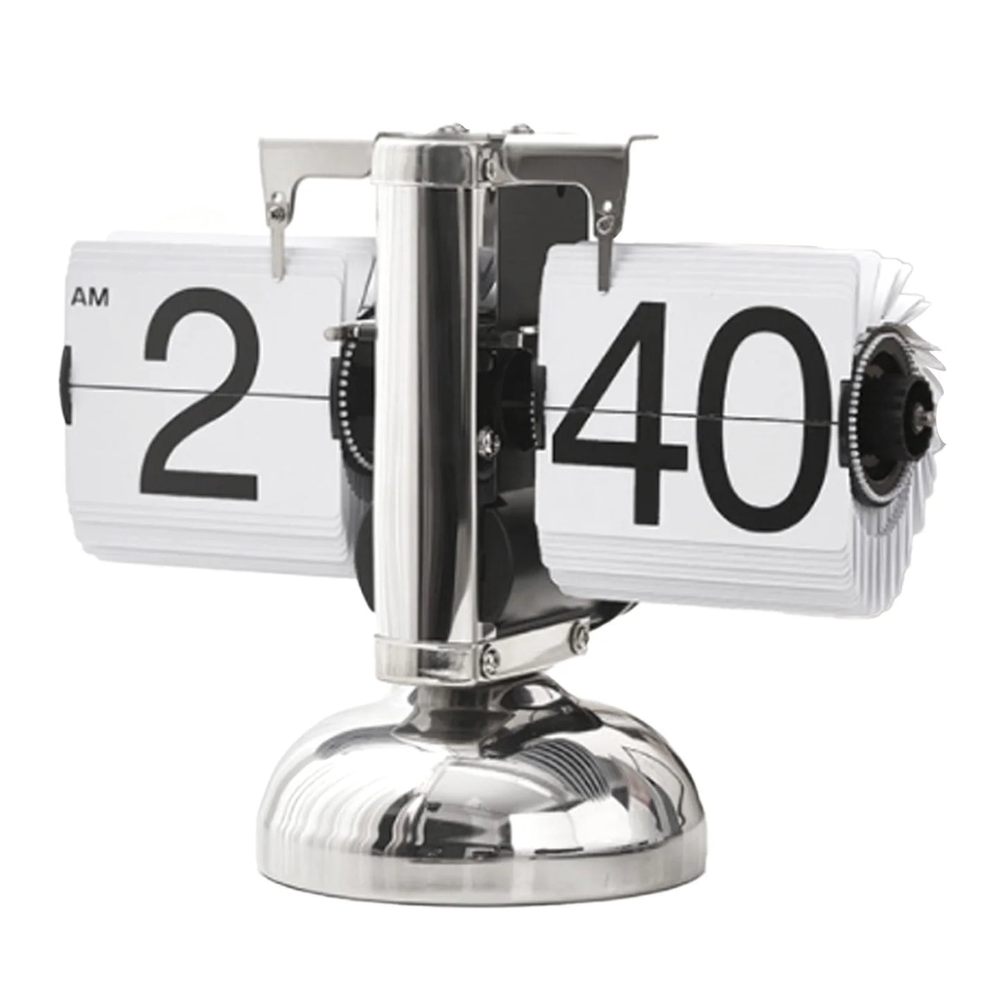 Clock Digital  Down Clock Retro Minimalist Single Foot Mechanical Auto  Clock Desk Clock for Home Livingroom Decor