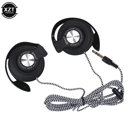 Wired Headphones HIFI Heavy Bass Headset Over-ear Adjustable Ear Hook Earphones Music Earphone For Phone