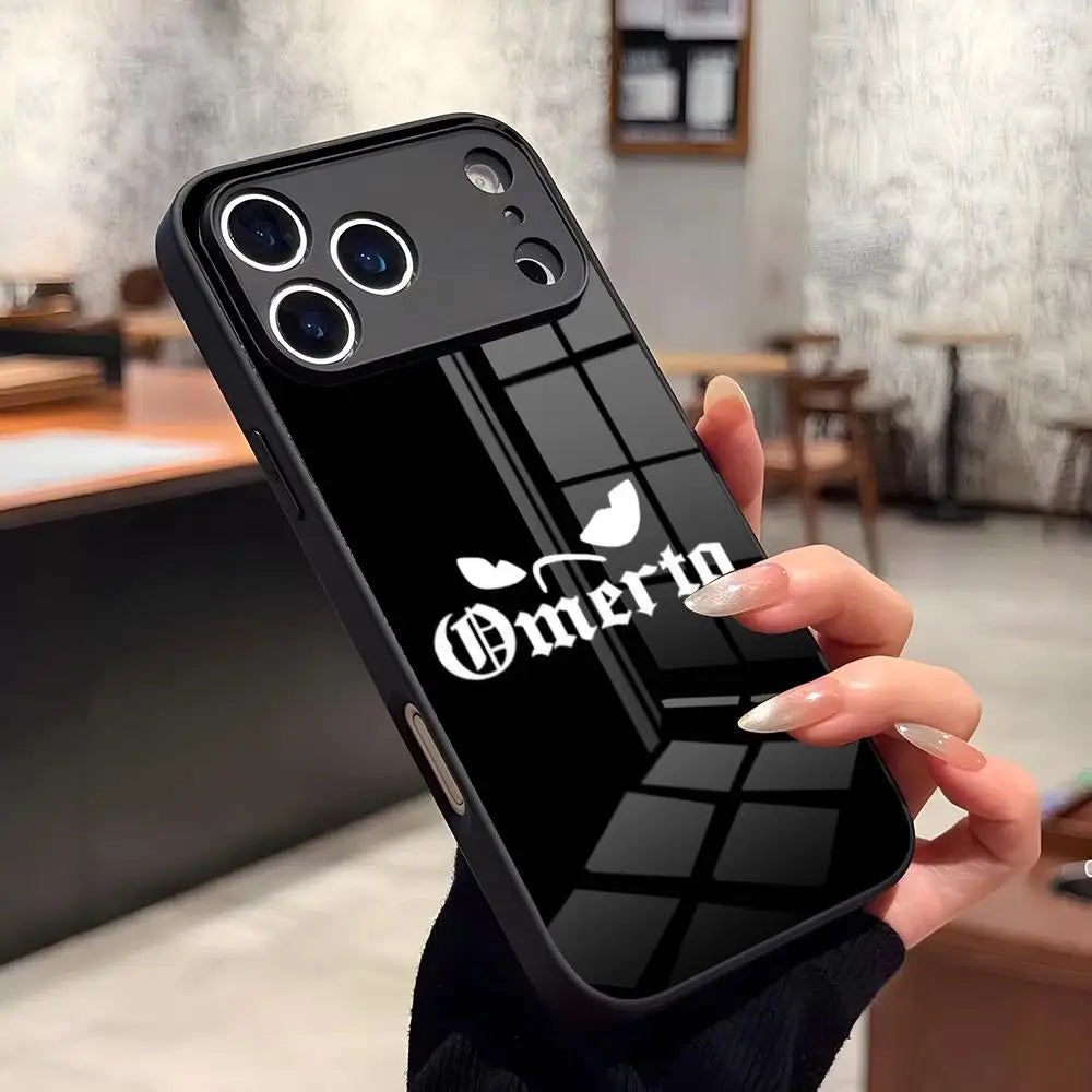 Singer 47 O-Omerta M-Maes  Phone Case for Iphone 17 16 15 14 Air 12 11 13 Pro Max Mini X Xr Xs Se Puls glass Cover