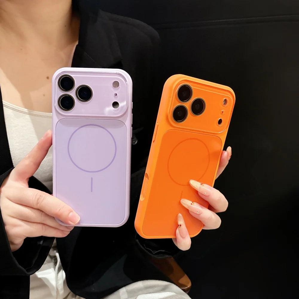 Liquid Silicone Instantly Transforms into for iPhone 17 Series Cases for iPhone 17 Pro Max 16 15 14 13 Pro Max Magnetic Cover