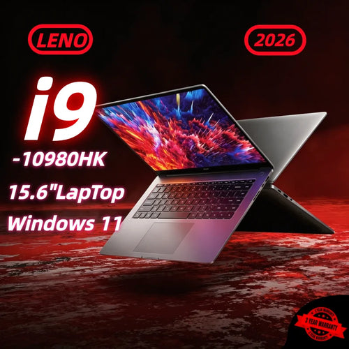 LENO15.6 Inch FHD Ultra Thin Laptop Intel i9-10980HK 16GB RAM 1TB/2TB SSD Fingerprint Unlock Windows 11 Gaming Business Notebook