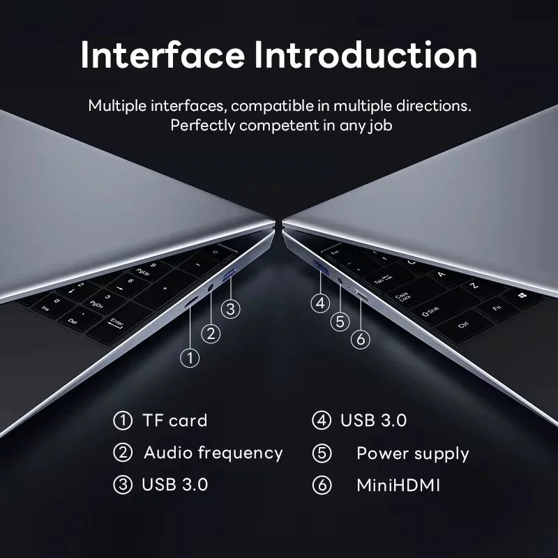 14.1" Windows 11 Laptop Intel Core i9 10980HK 4K HD Screen 16GB RAM 1TB 2TB SSD Gaming laptops PC Office Portable Computer Game