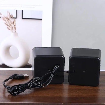 【SSummer10】Computer Speakers Stereo Microphone Audio PC Speaker USB Wired With LED Light For Desktop Computers PC Laptops【SS】