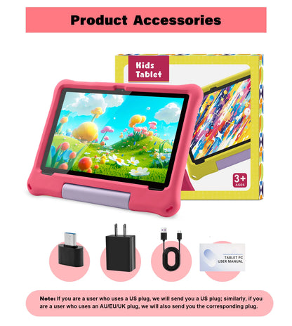 Paitanry CH10 Plus Android 15 Kids Tablet 5000Mah Octa-core 10.1 inch 8GB (4+4GB)RAM 64GB ROM Tablets Learning Children's Tablet