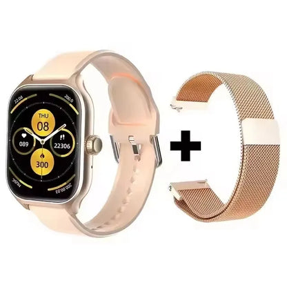 Smart Watch Men 2.01 Inch AMOLED Screen Waterproof Multiple Sport Mode Fitness HD Bluetooth Calls Smartwatch Men Women Bracelet