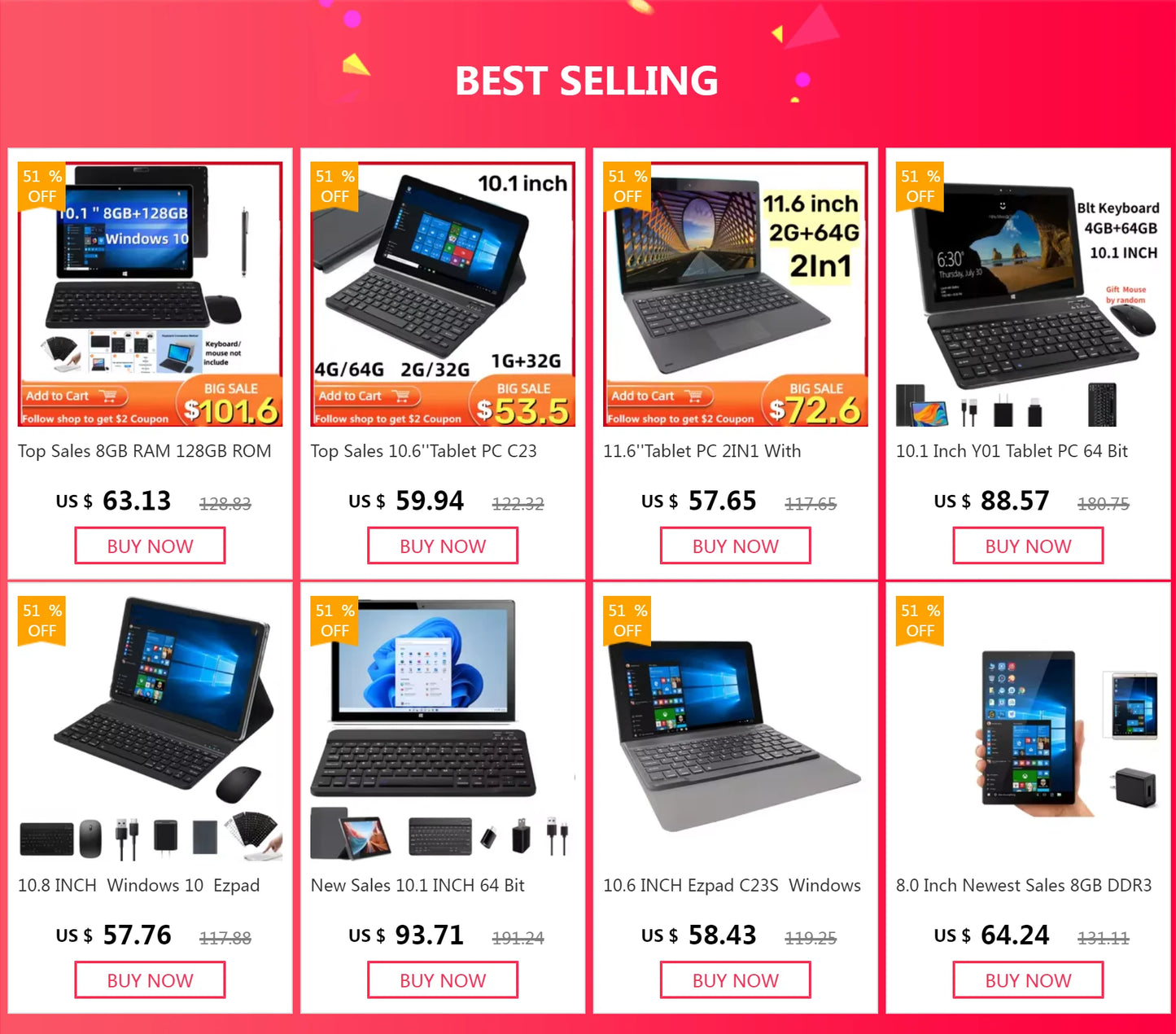 11.6 INCH 2GB RAM+64GB ROM Windows 10 Tablet PC G12 Dual Cameras 9000mAH Battery WIFI Touch Screen 1366*768 IPS Quad Core