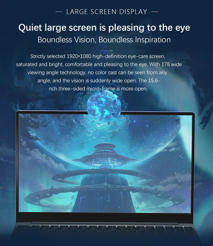 NEW Thin and light Laptop 15.6 inch AMD R7 4700U Backlit Keyboard Windows 11 32GB DDR4 2TB Fingerprint Gaming Laptop Computer