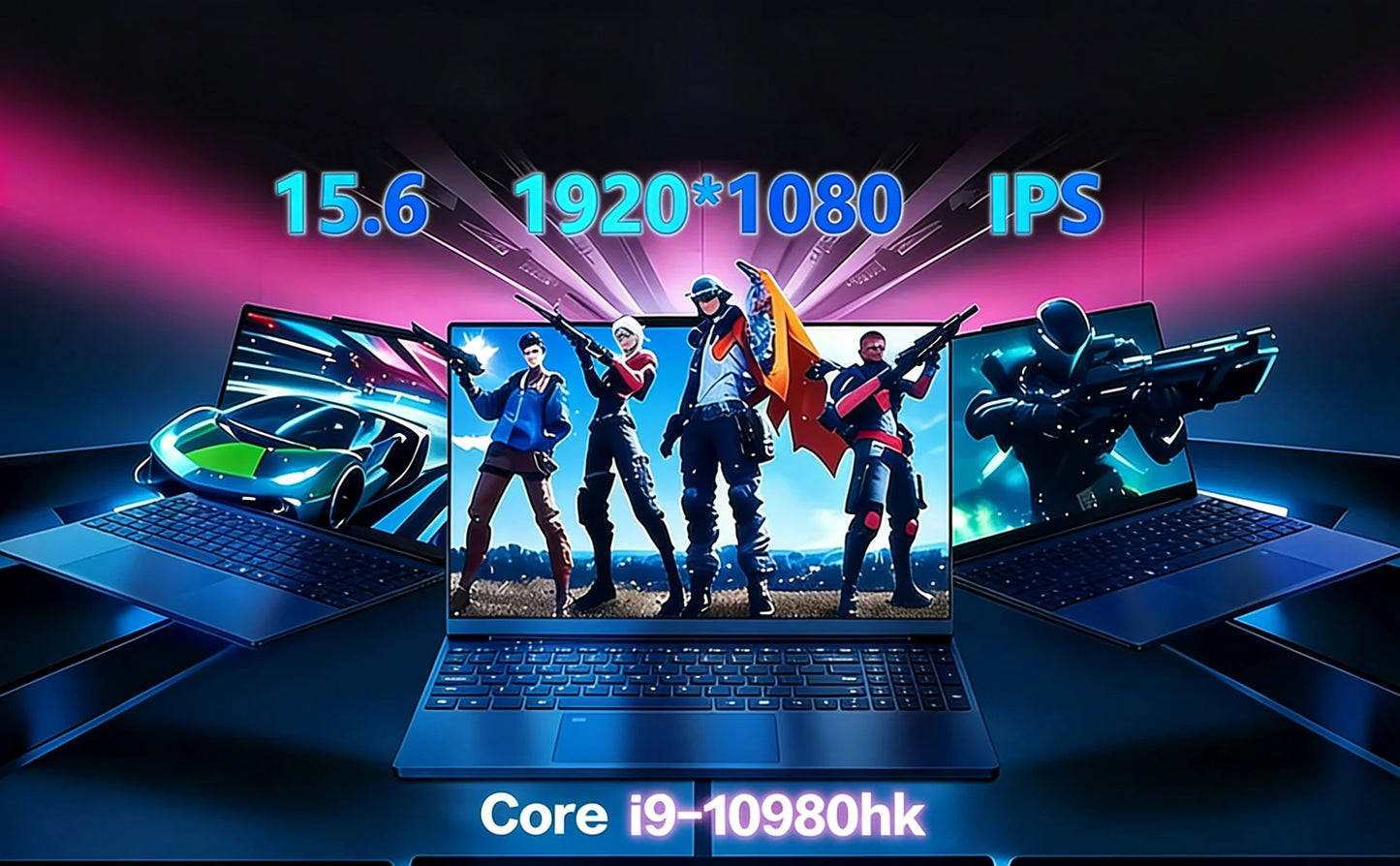 Core i9-10980HK Laptop 16GB RAM 1TB/2TB SSD Backlit Keyboard Fingerprint Unlocking Function Gaming and Business Dual Use Laptop