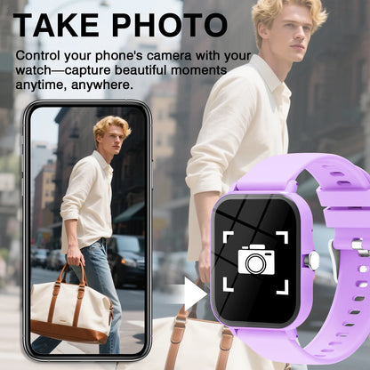 Smart Watch, Wireless Call/Dial, Multi-Sport Mode, Multiple APP Reminders, Suitable for Men and Women, Compatible with IPhone/An